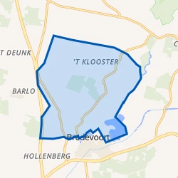 Kaart van Verspreide huizen Bredevoort