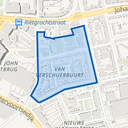 Kaart van Van Verschuerbuurt