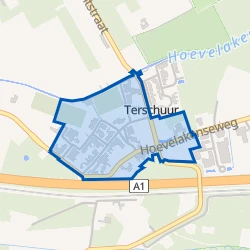 Kaart van terschuur