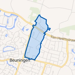 Kaart van Beuningen-Centrum