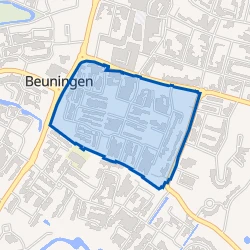 Kaart van Beuningen-Duivenkamp