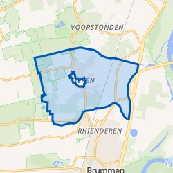 Kaart van Verspreide huizen Oeken