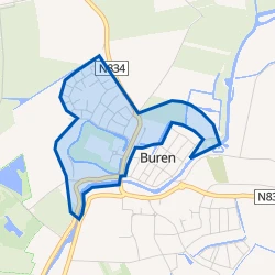 Kaart van Buren Appelenboomgaard