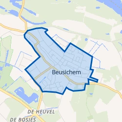 Kaart van Beusichem
