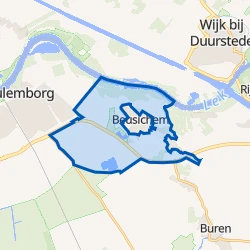 Kaart van Verspreide huizen Beusichem en Zoelmond