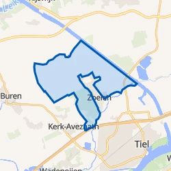 Kaart van Verspreide huizen Zoelen