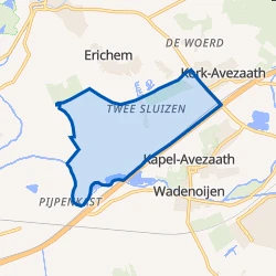 Kaart van Verspreide huizen Kapel Avezaath