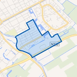 Kaart van Ter Weijde Statenliedenbuurt