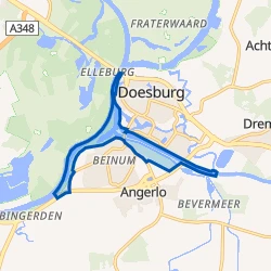 Kaartje van Verspreide huizen IJssel en Oude IJssel