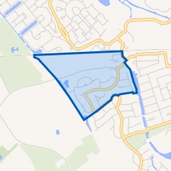 Kaart van Romantische buurt - noord