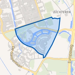 Kaart van Kleurrijke buurt
