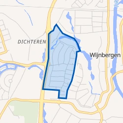 Kaart van Wijnbergen - Het Westen