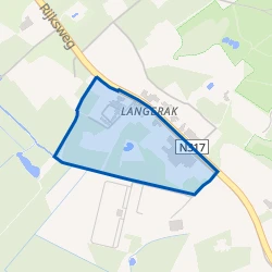 Kaart van Langerak - zuid