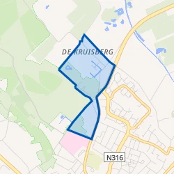 Kaart van De Kruisberg