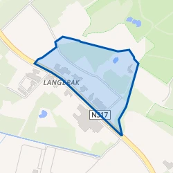 Kaart van Langerak - noord