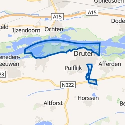Kaart van Verspreide huizen Druten