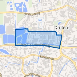 Kaart van Druten West