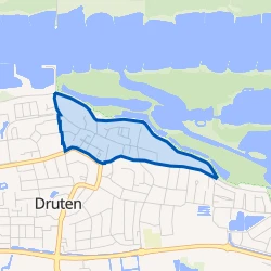 Kaart van Oud Druten