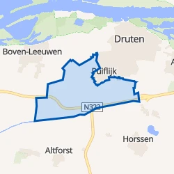 Kaart van Verspreide huizen Puiflijk