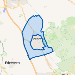 Kaart van Lunterse Veld