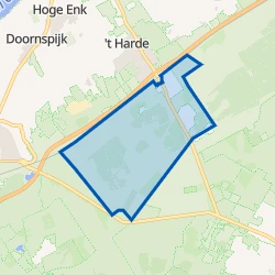 Kaartje van Buitengebied ’t Harde Zuid