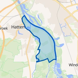 Kaart van Verspreide huizen Hoenwaard
