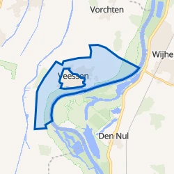 Kaart van Verspreide huizen Veessen