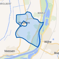 Kaart van Verspreide huizen Vorchten
