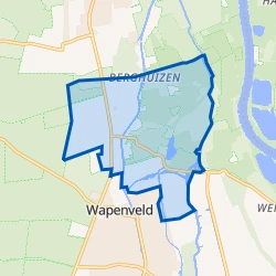 Kaart van Verspreide huizen Wapenveld-Noord