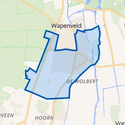 Kaart van Verspreide huizen Wapenveld-Zuid