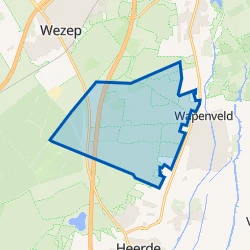 Kaart van Verspreide huizen bosgebied