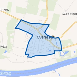 Kaart van Overasselt