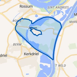 Kaart van Verspreide huizen Alem