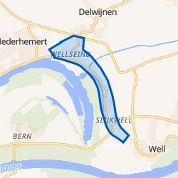Kaart van Wellseind-Slijkwell