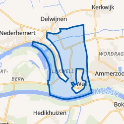 Kaart van Verspreide huizen Het Heust
