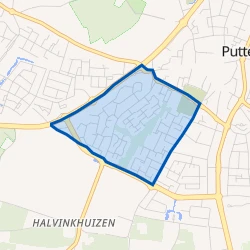 Kaart van Putten-Zuid-West