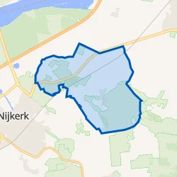 Kaart van Verspreide huizen Hell en Diermen