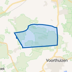 Kaart van Verspreide huizen Gerven