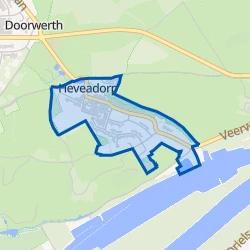 Kaart van Heveadorp