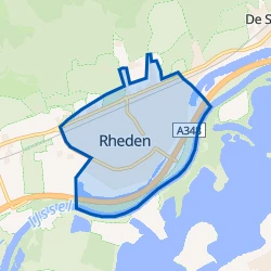 Kaart van Rheden