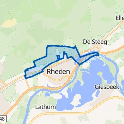 Kaart van Verspreide huizen Rheden