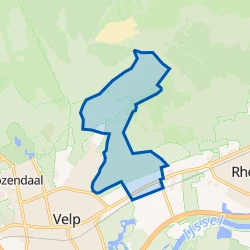 Kaartje van Verspreide huizen Velp-Noordoost
