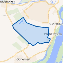 Kaart van Zennewijnen e.o.