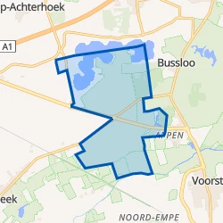 Kaartje van Verspreide huizen Appensche Veld