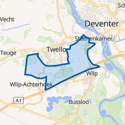 Kaart van Verspreide huizen Twello-Zuid