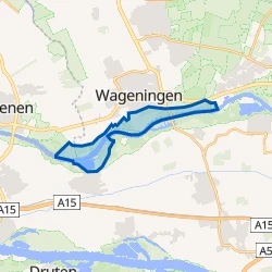 Kaart van Uiterwaarden