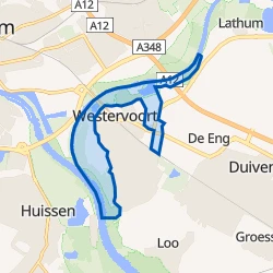 Kaart van Verspreide huizen Westervoort