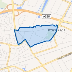 Kaart van Verspreide huizen Woezik
