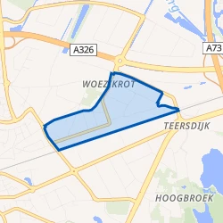 Kaart van Bedrijventerrein Zesweg