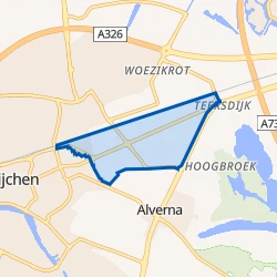 Kaart van Bedrijventerrein Nieuwenweg